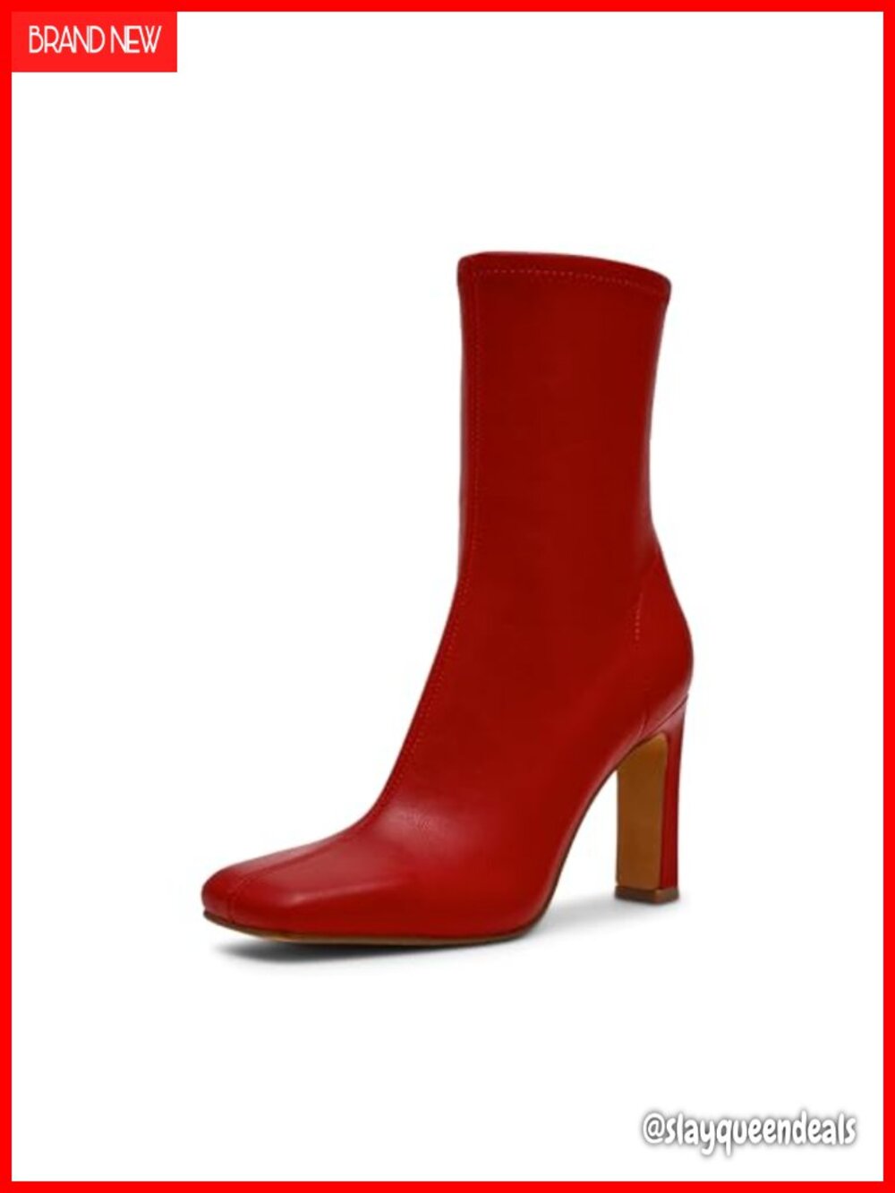 Steve Madden Khelan Mid Calf Boot PU Block Heel Fall